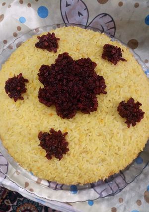 عکسی از دستور ته چین مرغ مجلسی😍