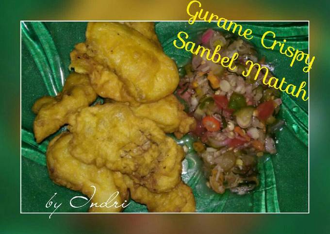 Resep praktis buat Gurame Crispy Sambel Matah  istimewa