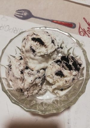 Φωτογραφία της συνταγής Παγωτό καρύδα με oreo cookies cream!!! 🍧🍨🍧🍨🍧🍨🍧🍨