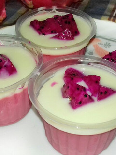 Foto resep Puding buah naga