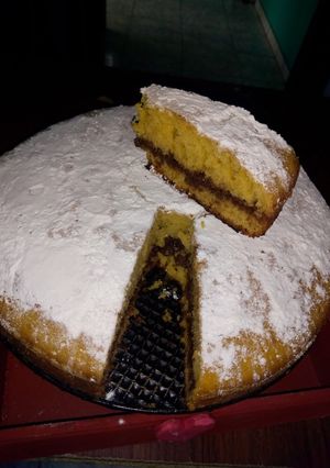 Una foto de Bizcochuelo casero con Nutella