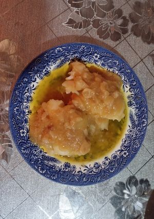 Una foto de Bacalao al pilpil
