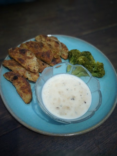 Foto resep 250. Potato wedges lemon sauce steak