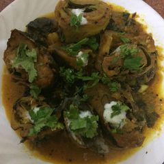 A picture of Patra (Arbi ke Patton ki sabzi).