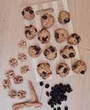 Galletas fit de pasas de uva y nuez con base de avena y yogurt