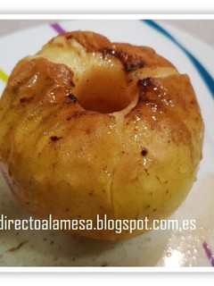 Una foto de Manzanas asadas al horno