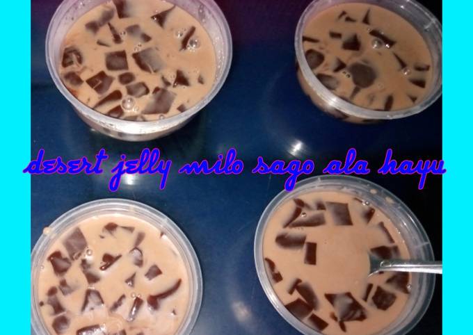 Desert Jelly chocolatte Milo Sago viral di Philippines 🧉🥃