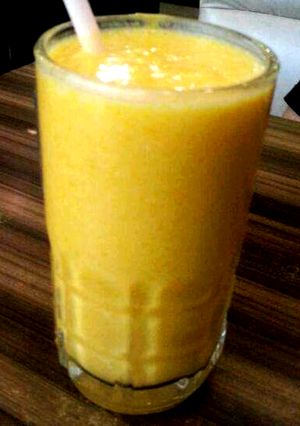 A picture of Creamy Mango Lassi.
