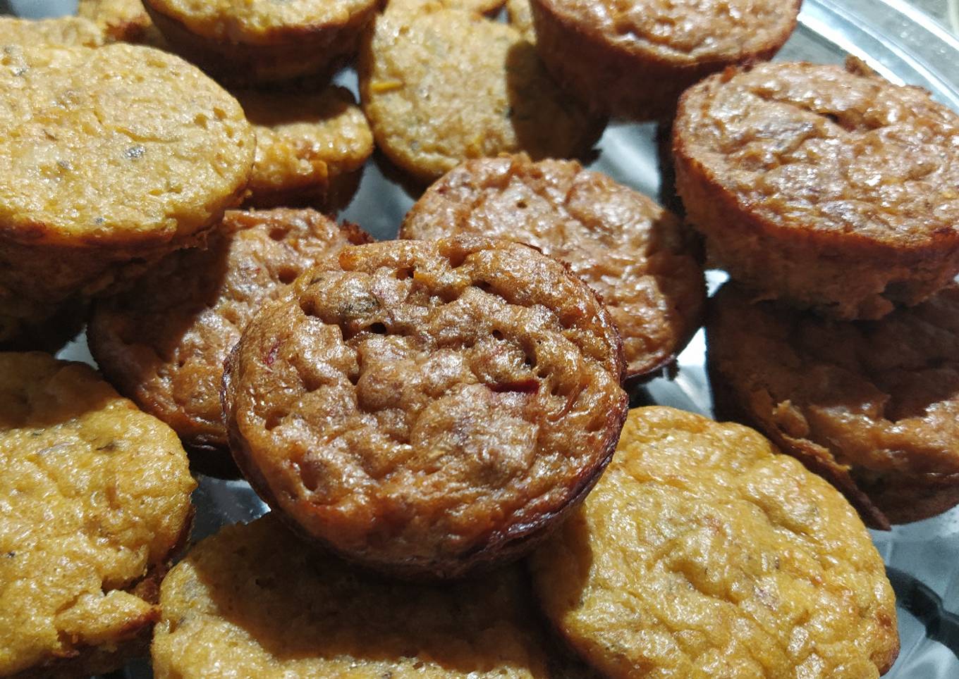 Muffins de choclo y de soja con repollo morado espectaculares!!!