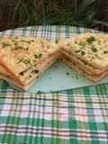 خبز بذوق البقدونس وزيت الزيتون