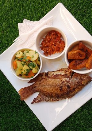 A picture of Grilled fish platter.