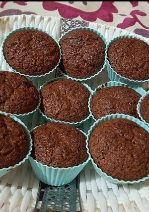 Una foto de Cupcakes de chocolate con nuez
