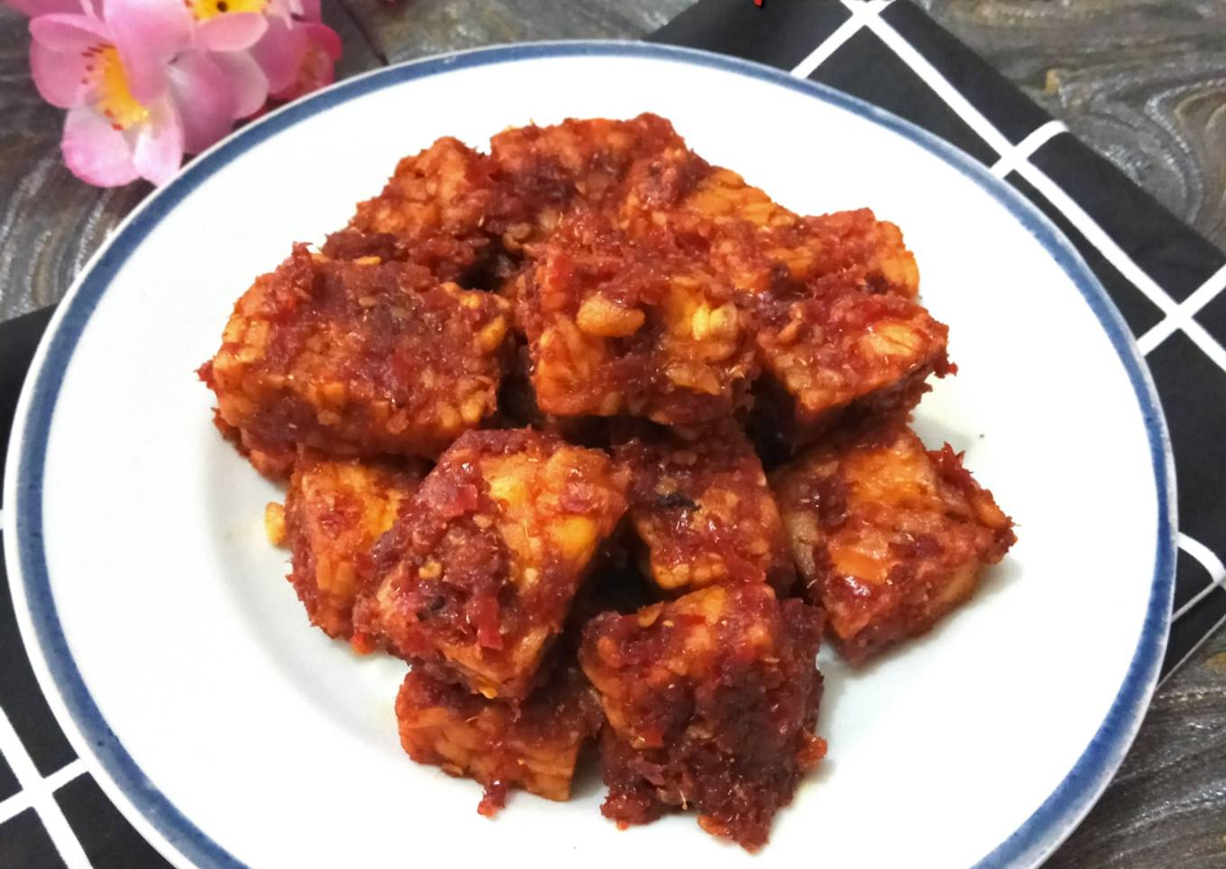 Tempe Goreng pedas manis