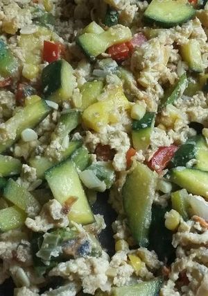 Una foto de Revuelto de verduras