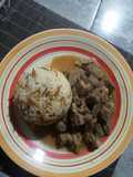 Arroz Árabe con carne al jugo