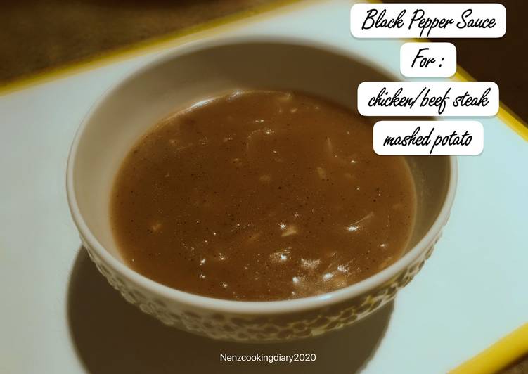 Resep Black Pepper Sauce (Saus Lada Hitam), Lezat Sekali