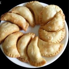 A picture of Olya Naralachi Karanji (Coconut Gujiya).