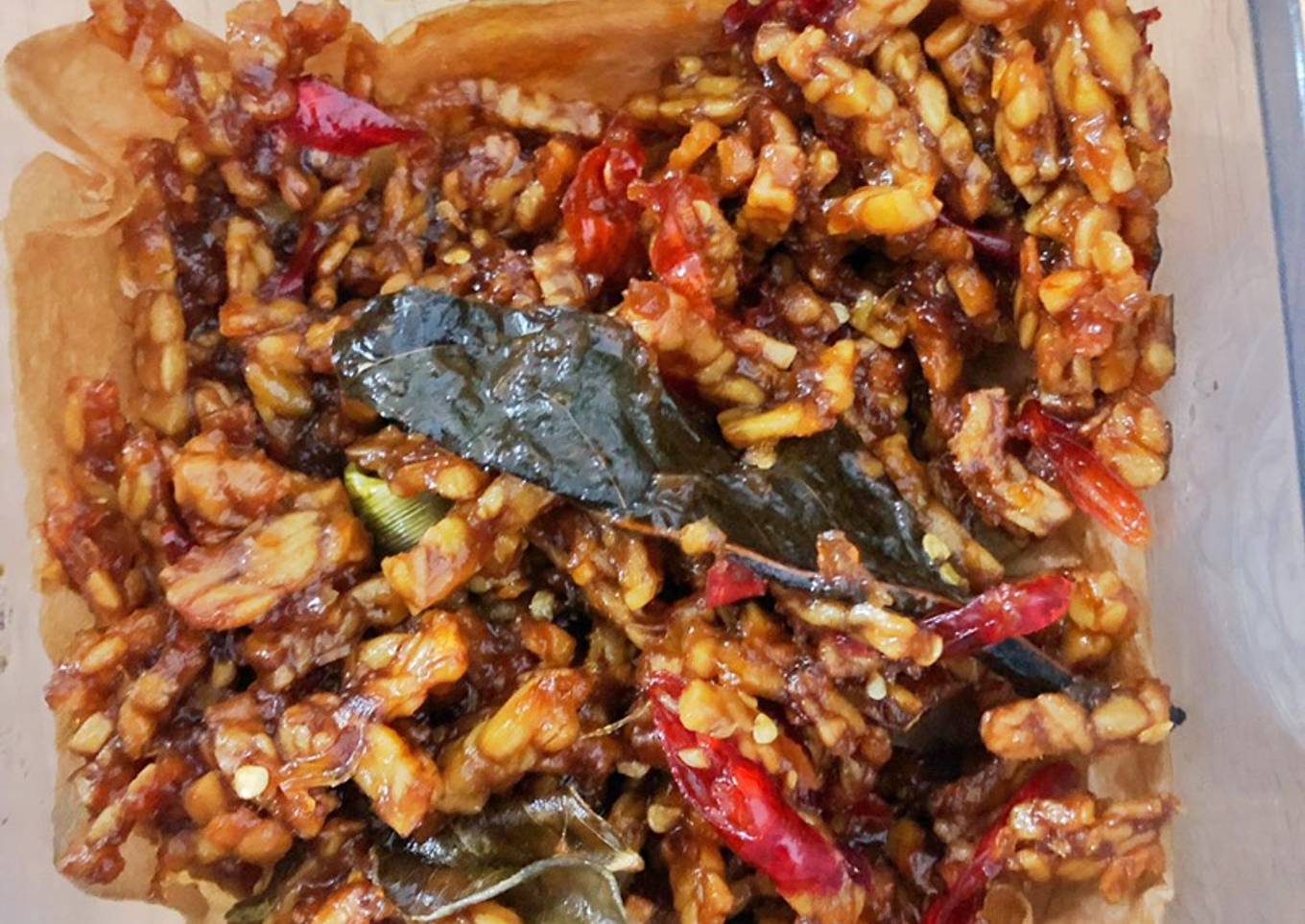 Tempe kering pedas manis