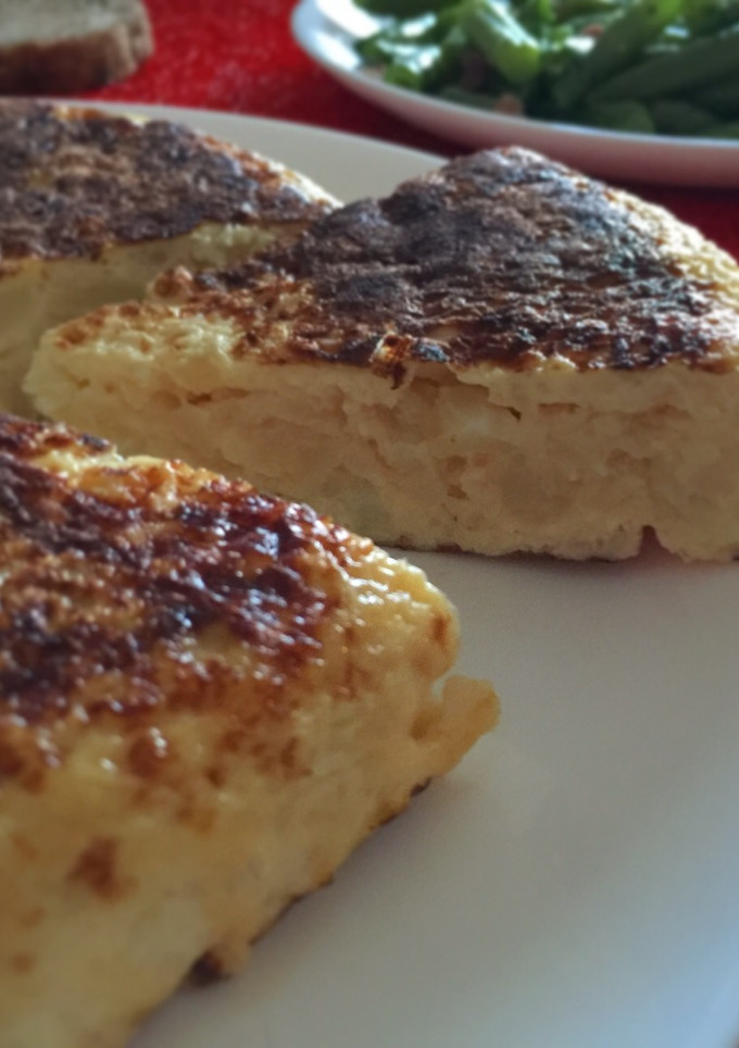 Una foto de Tortilla de coliflor