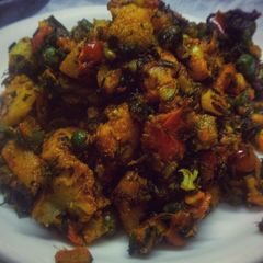 A picture of Gobhi matar.