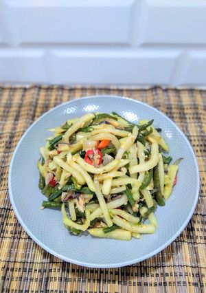 Foto resep Tumis Kacang Panjang dan Labu Siam