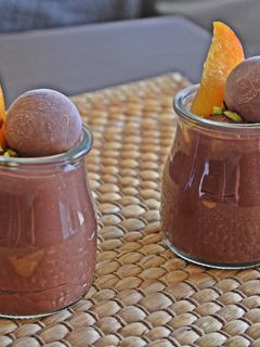 Una foto de Natillas de chocolate saludables