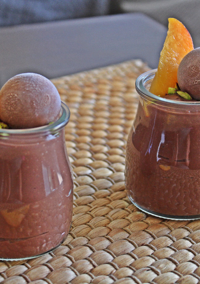 Una foto de Natillas de chocolate saludables