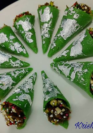 A picture of KAJU - GULKAND PAAN MITHAI❤️.