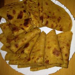 A picture of Chappati carrots.