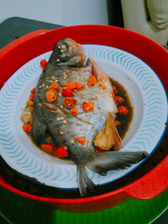 Foto resep Bawal tim pedas sederhana