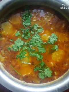 பிஞ்சு தண்டு கீரை முள்ளங்கி சாம்பார் செய்முறை முக்கிய புகைப்படம்