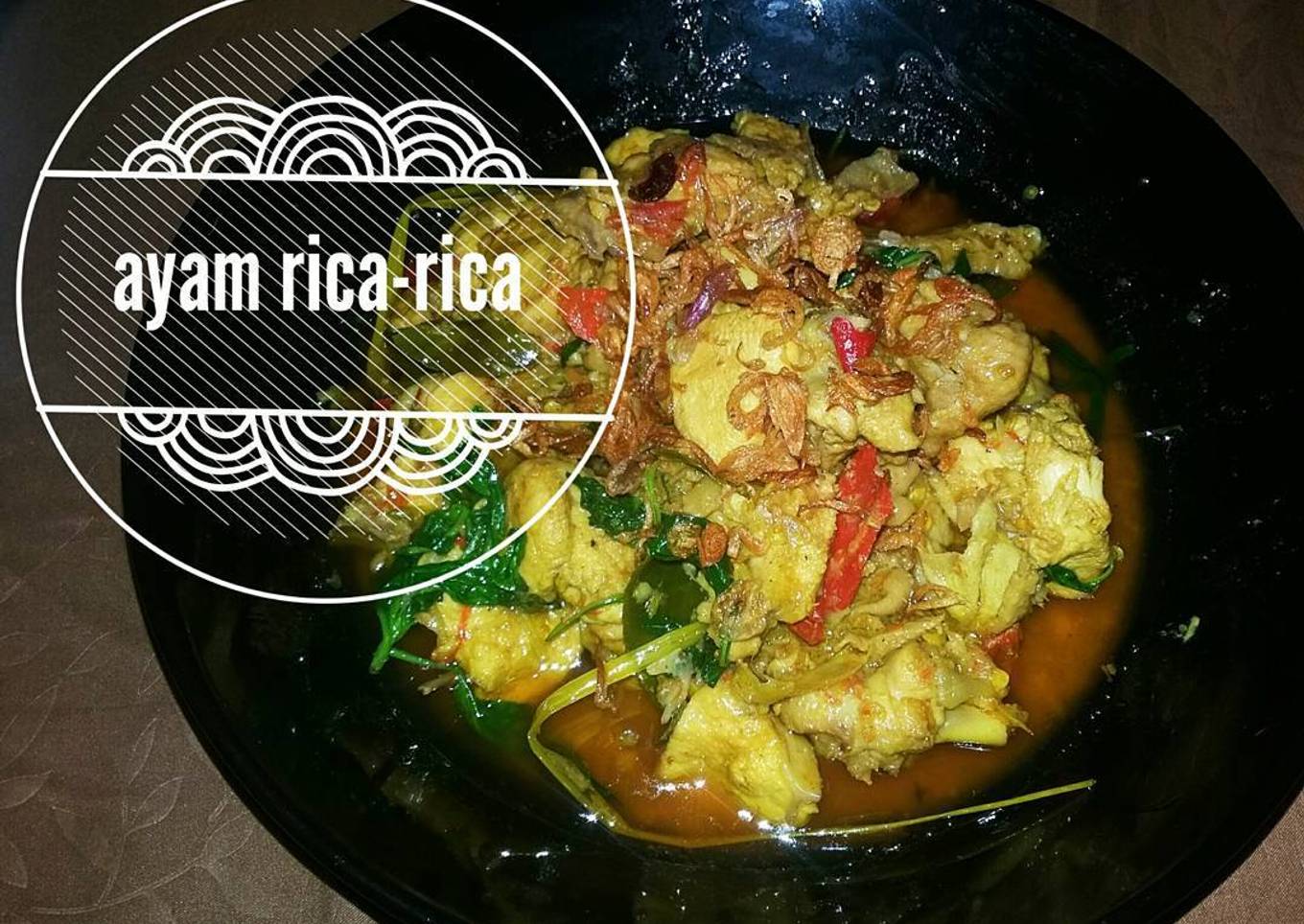 Ayam rica rica daun kemangi