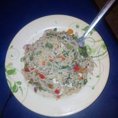 Vegetable noodles A picture of Vegetable noodles.