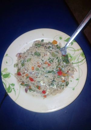 A picture of Vegetable noodles.