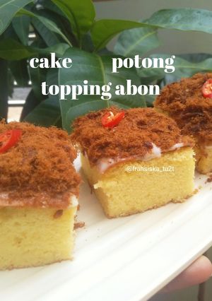 Foto resep Cake potong topping abon