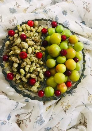 عکسی از دستور تزئین میوه ساده من😋😋