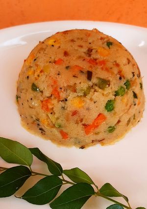 A picture of Mix veg Upma.
