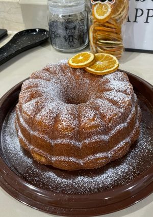 صورة لوصفة كيكة برتقال هشة وطرية🍊🥮
