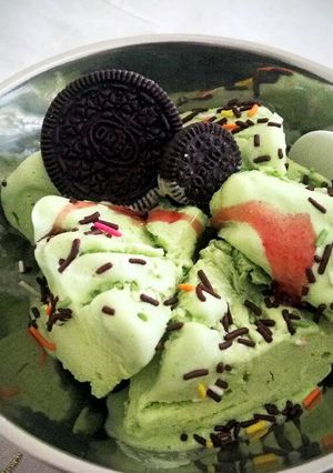 Foto resep Es Krim Sawi Hijau