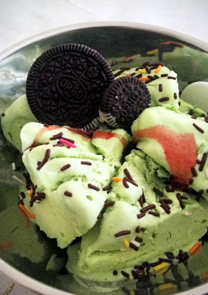 Foto resep Es Krim Sawi Hijau