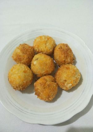 Foto resep Pom Fries isi sosis dan keju