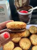 Alfajorcitos de coco y dulce de leche