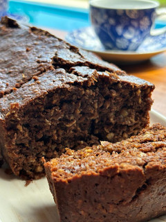 Una foto de Budín de avena y banana