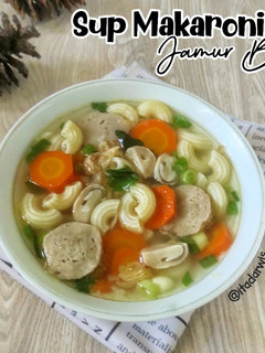 Foto resep Sop Makaroni Jamur Bakso