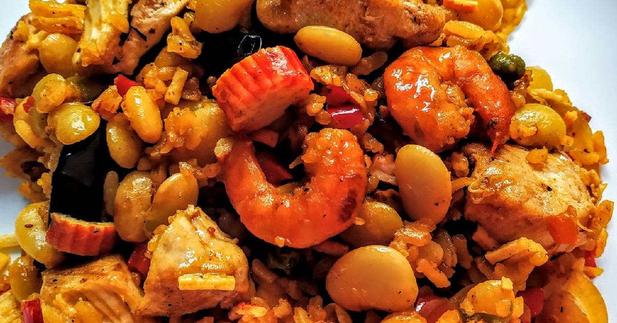 PAELLA🥘De Ayer, con Zaragoza Blanca y Zurimi...!🦀 Receta de 🌺Zandry