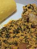 Egusi soup and eba