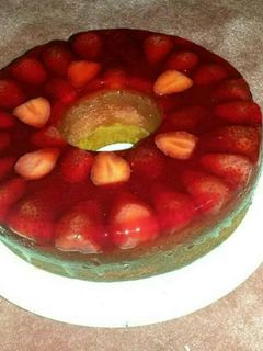 صورة لوصفة كيك الجيلو 🍓