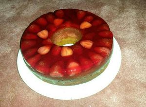 صورة لوصفة كيك الجيلو 🍓