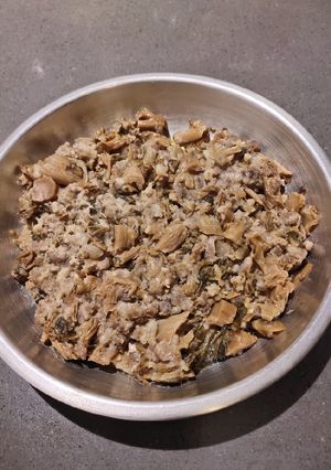 A picture of Steamed Ground Pork in Preserved Vegetable.