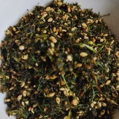 Dry coriander leaves chutney A picture of Dry coriander leaves chutney.